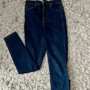 GARAGE High Rise Dark Blue Denim Jeans